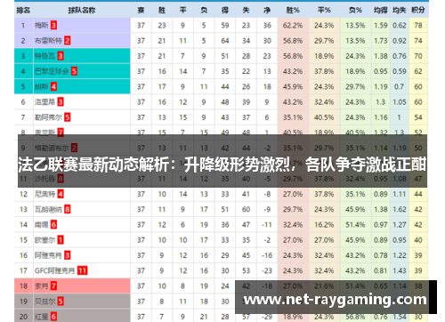 法乙联赛最新动态解析：升降级形势激烈，各队争夺激战正酣